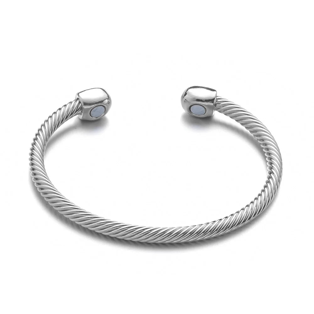 Magnetic Adjustable Cuff Bracelet Healing Bio Therapy Arthritis Pain Relief Bangle Unisex Fashion Accessories Bracelets Jewelry